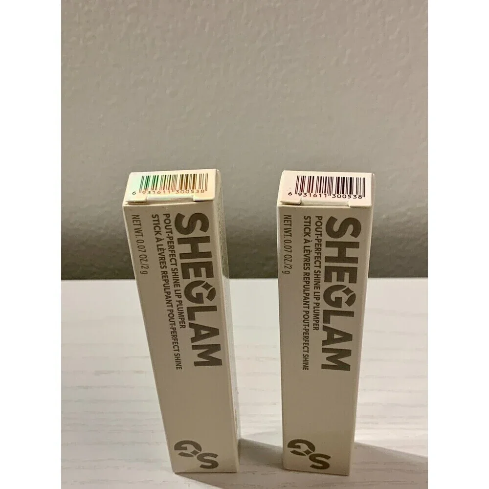 2X SHEGLAM PoutPerfect Shine LIP PLUMPER Makin Me Blush SEALED NEW Set 2